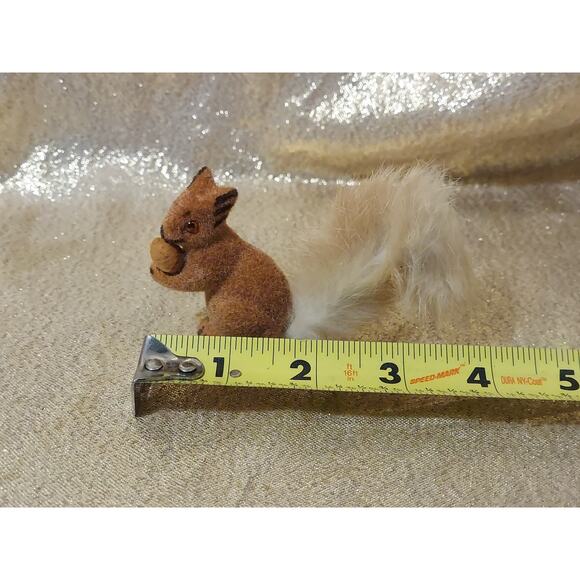Vintage Flocked Squirrel West Germany Max Carl Wagner Kunstlerschutz Real Fur - Picture 8 of 9